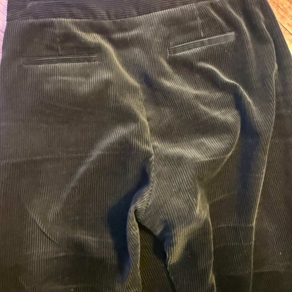 Sezane Dan Trousers Dark Olive - Size 6 - Picture 10 of 11